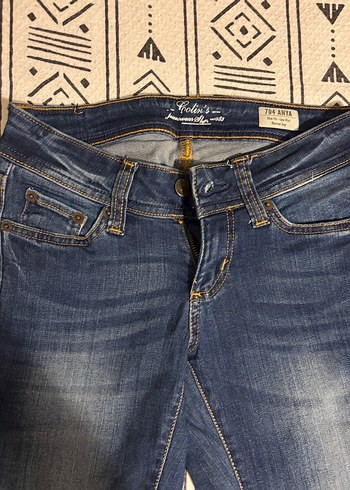 Kadın Lacivert Denim Kot Pantolon - Görsel 2