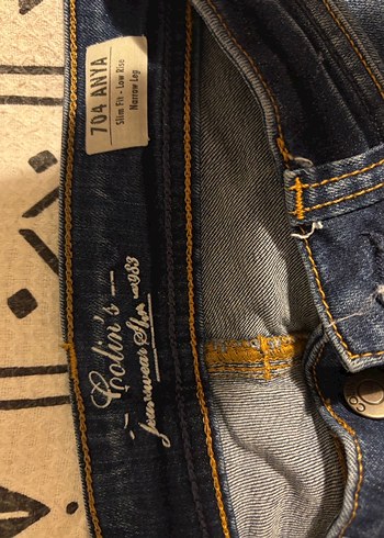 Kadın Lacivert Denim Kot Pantolon - Görsel 4