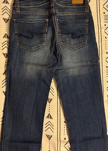 Kadın Lacivert Denim Kot Pantolon - Görsel 6