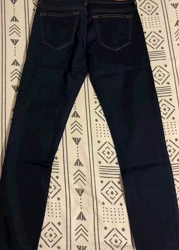 Kadın Koyu Mavi Denim Jean - Görsel 5