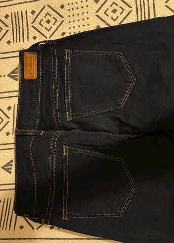 Kadın Koyu Mavi Denim Jean - Görsel 6