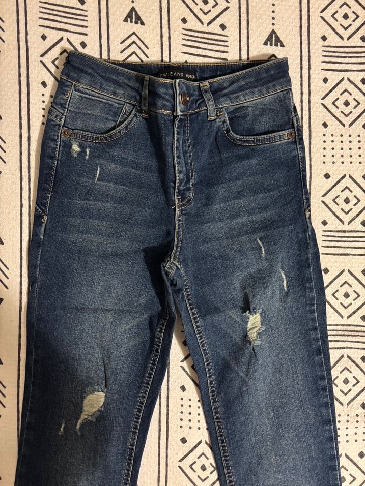 Kadın Lacivert Denim Pantolon - Görsel 2