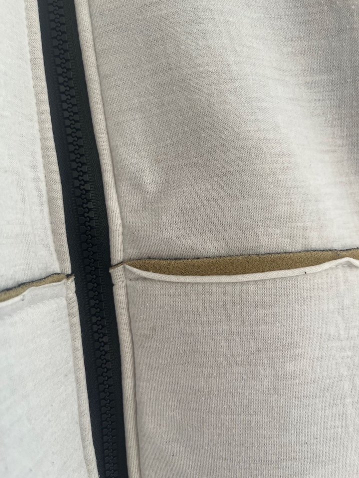 Gri Keten Fermuarlı Ceket - Görsel 5