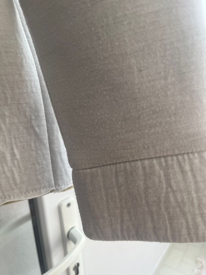 Gri Keten Fermuarlı Ceket - Görsel 4