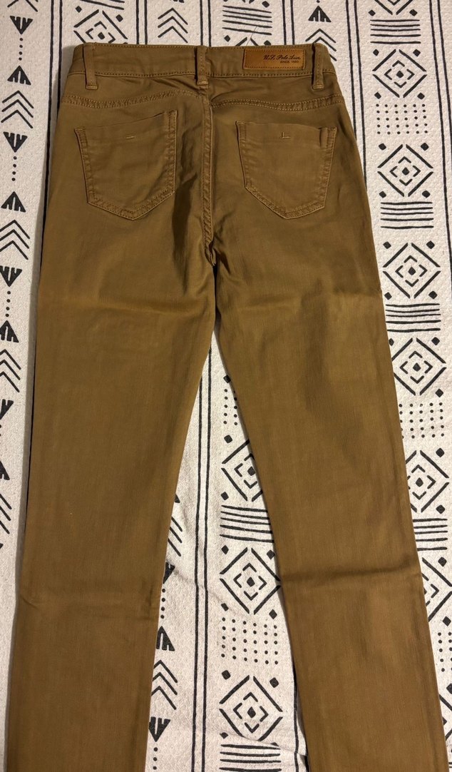 Camel Nakışlı Kot Pantolon - Görsel 4