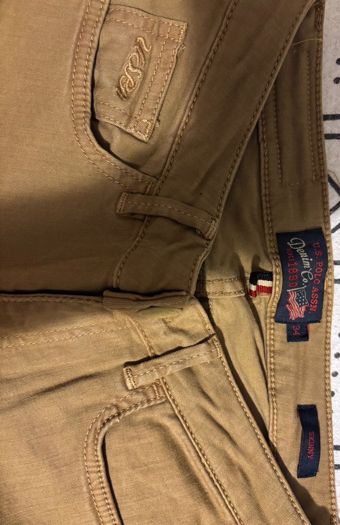 Camel Nakışlı Kot Pantolon - Görsel 3