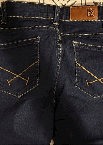 Kadın Koyu Mavi Denim Pantolon - Görsel 4