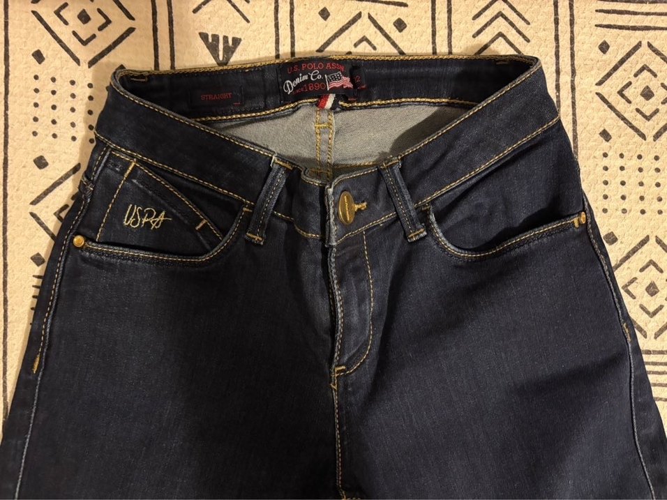 Kadın Koyu Mavi Denim Pantolon - Görsel 2