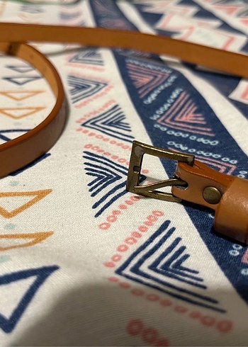 Kahverengi Deri Bohem Tokalı Kemer - Görsel 2