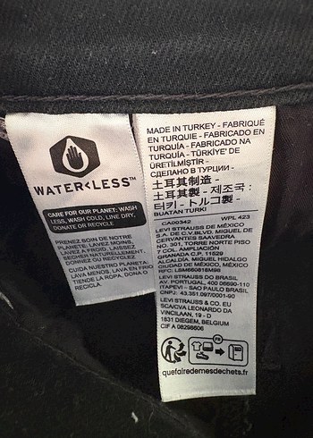 Levis Siyah Dar Kesim Kadın Kot Pantolon - Görsel 5
