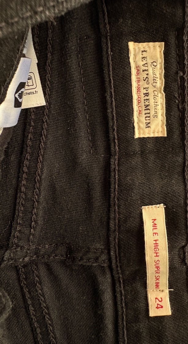 Levis Siyah Dar Kesim Kadın Kot Pantolon - Görsel 4