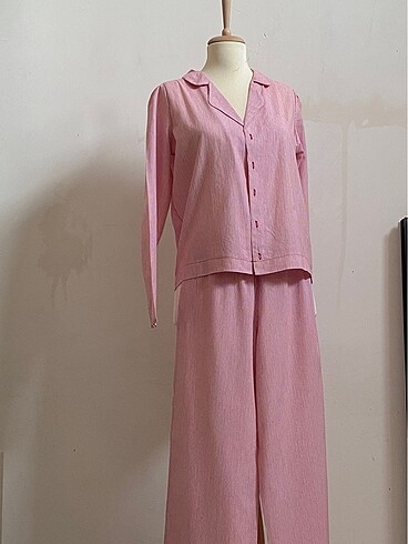 s Beden çeşitli Renk Çizgili Pijama Takımı