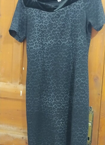 l Beden siyah Renk Kadın elbise, Boyu 104 sm, eni48sm, 
