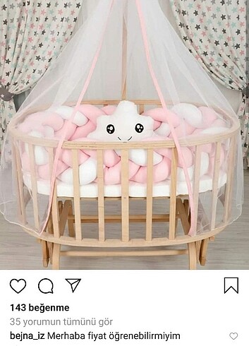 BEBEK AHŞAP BEŞİK 