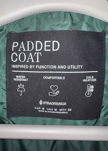 Koyu Yeşil Kapüşonlu Fermuar Çıtçıtlı Kadın Kalın Kışlık Mont - Görsel 4