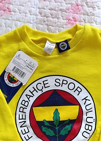 1 Yaş Beden sarı Renk Fenerbahçe sweatshirt 