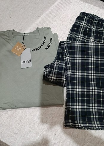 Gri Uzun Kollu Erkek Pijama Üstü - Görsel 2