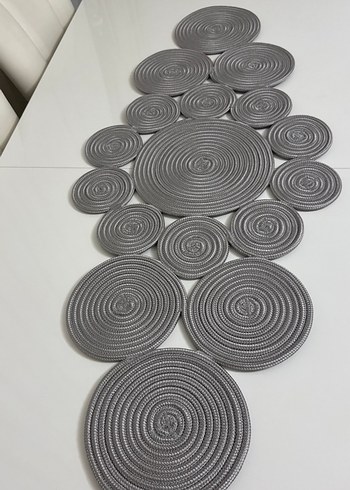 Gri Dairesel masa Sufla - Görsel 2