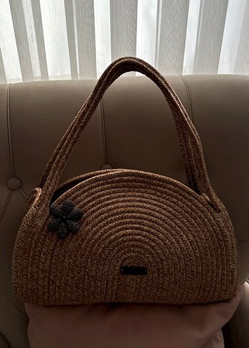 Zara Örgü Kadın Kahverengi Bohem Çanta