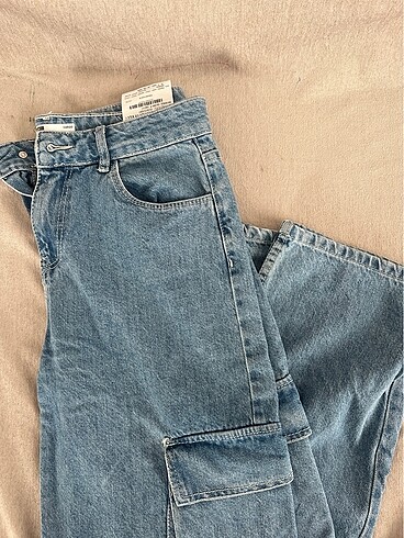 bershka kargo baggy jean