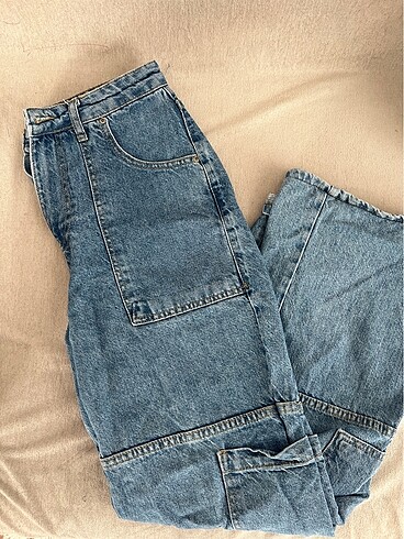 trendyol baggy kargo jean