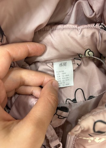 Kapüşonlu Pembe Kız Çocuk Mont - Görsel 3