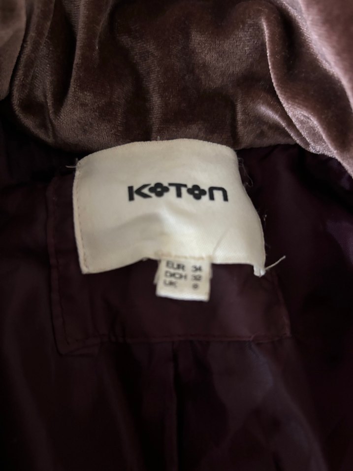 Bordo Düğmeli Midi Kadın Mont - Görsel 4