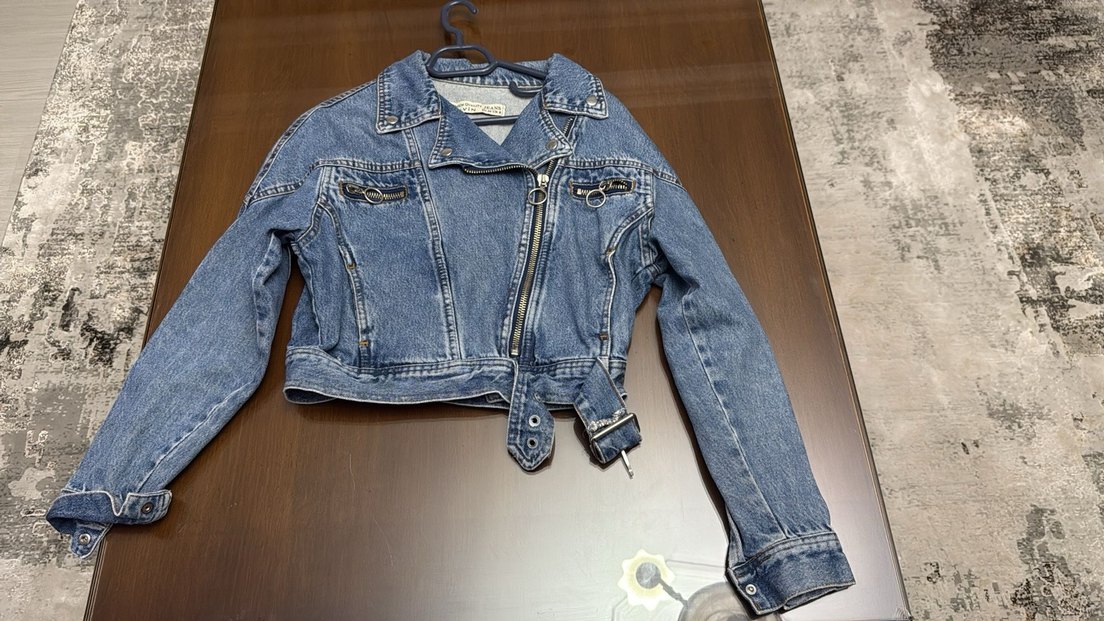 Mavi Kemerli Kadın Denim Ceket - Görsel 2