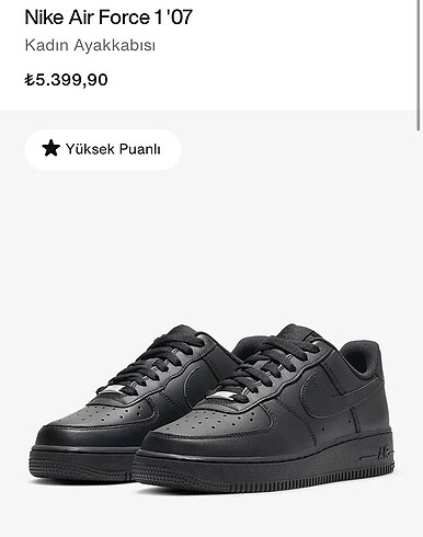 Siyah Nike Air Force