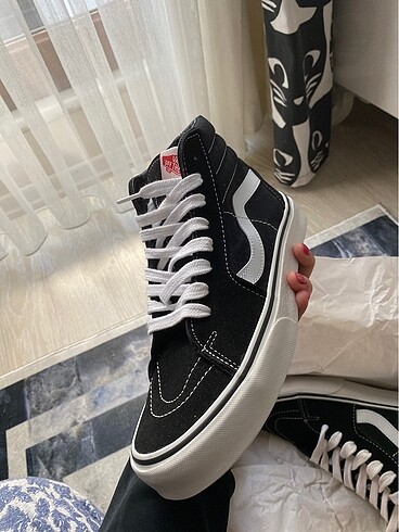 40 Beden siyah Renk Vans old skool uzun