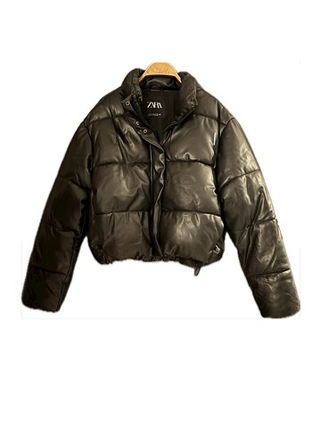 Zara Zara Kısa deri Mont