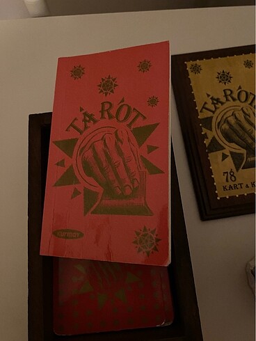 Ahşap kutulu klasik tarot kartları