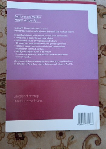 Laagland Literatuurgeschiedenis Leerwerkboek