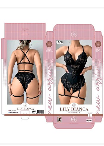 Siyah Mini Dantelli gecelik