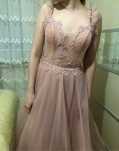 36 Beden pembe Renk Ns Sposa Nişanlık