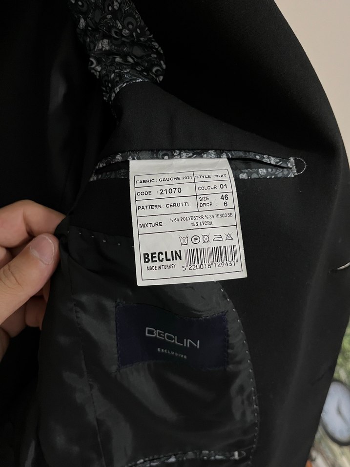 Klasik Kesim Beyaz Gömlek siyah ceket pantolon ve papyon - Görsel 4