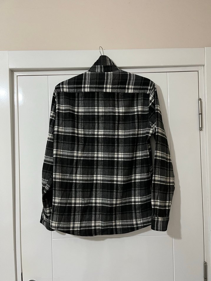 Gri Ekose Erkek Gömlek - Görsel 5