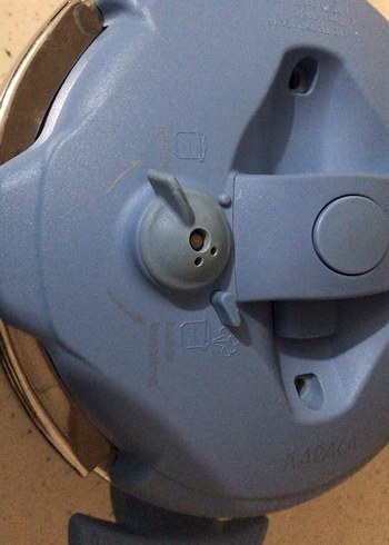 Mavi Kapaklı Gri Düdüklü Tencere - Görsel 6