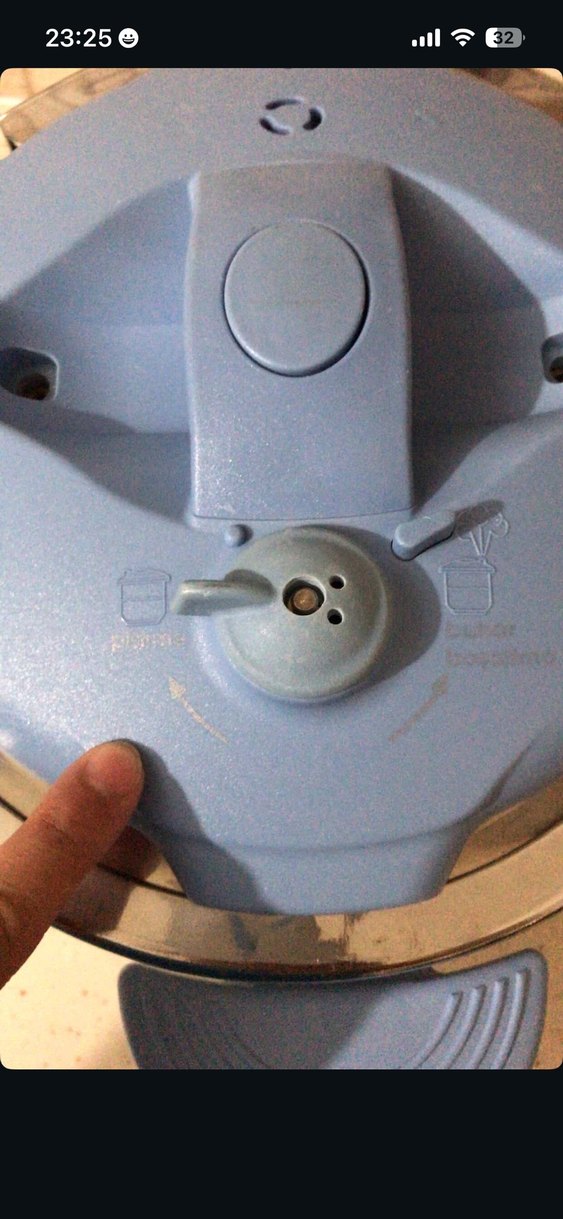 Mavi Kapaklı Gri Düdüklü Tencere - Görsel 2