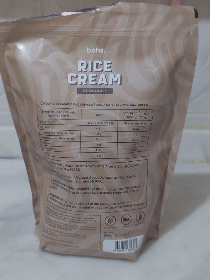 Bahs Çikolatalı Pirinç Kreması rice cream - Görsel 2