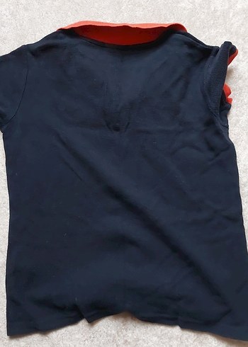 9 Yaş Beden Erkek Lacivert Kısa Kollu Polo Tişört