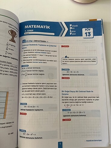 Matematik P-Dif föy 7.sınıf