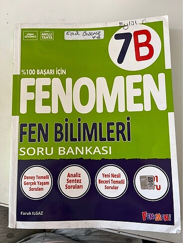 Fen bilimleri fenomen B 7.sınıf