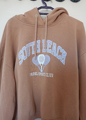 Addax Bej Kadın Kapüşonlu Sweatshirt