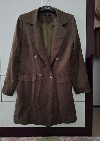 Zara Ceviz Yesili Blazer Ceket