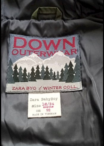 kuş tüyü zara mont fıyt dustu - Görsel 2