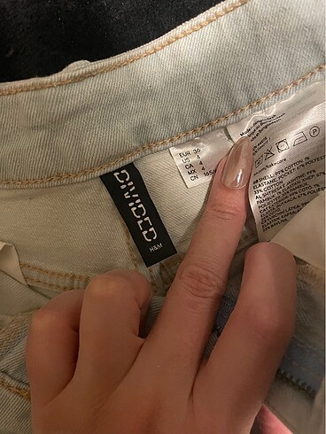 36 Beden H&M yüksek bel kot şort