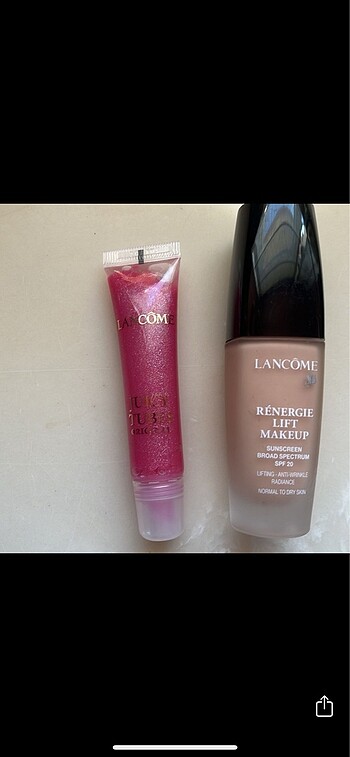 Lancome renergie lift krem fondöten ve dudak parlatıcı