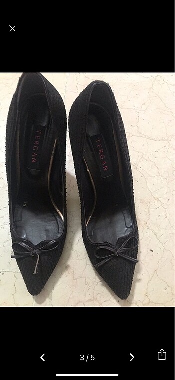 39 Beden Tergan stiletto yeni