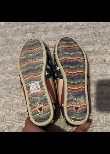 Kadın Çok Renkli Bağcıksız Espadril Ayakkabı39.5 numara - Görsel 4